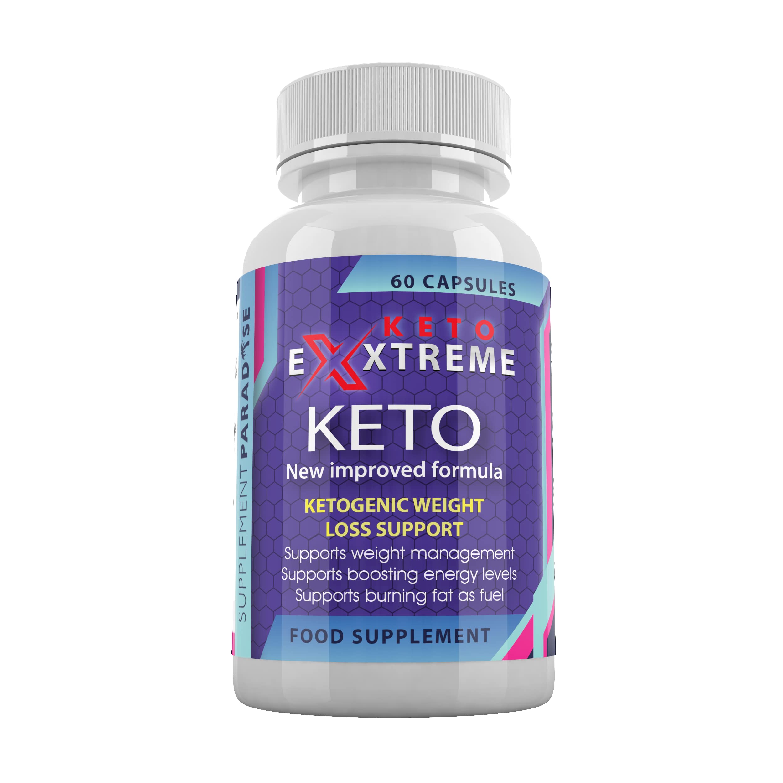 Keto Extreme Keto - Ketogenic Weigth Loss Support - Enriched with Vitamins - 60 Capsules