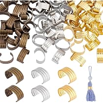Lot De 181 Clips Pour Corde En Cuir Swpeet – 4 Couleurs, 3 Tailles, Tubes à Sertir Métal Pour Fabrication Bijoux