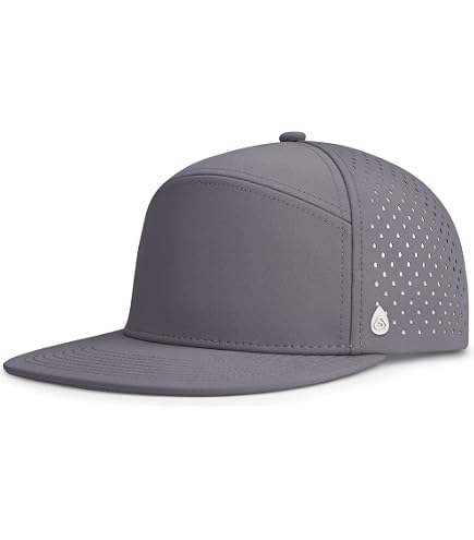 Cooling Sweatband Flat Bill Baseball Cap, UPF 50+, Water Repellent Snapback Hat UvCoolix™ Flat Bill Golf Cap Water Resistant Breathable  main image 4