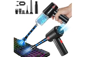 Meudeen Air Duster - Computer Vacuum Cleaner - 3-in-1-5800Pa Powerful - Cordless Canned Air (Air-118)