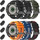 26mm Watchbands Compatible With Garmin Fenix 8 tactix 8 51mm/Fenix 7X Pro/7X/6X Pro/6X/5X Plus/5X/3 HR,Silicone Quick-Fit Strap for tactix 7 pro/Enduro 3 2/Descent Mk3i 51mm/Mk2i