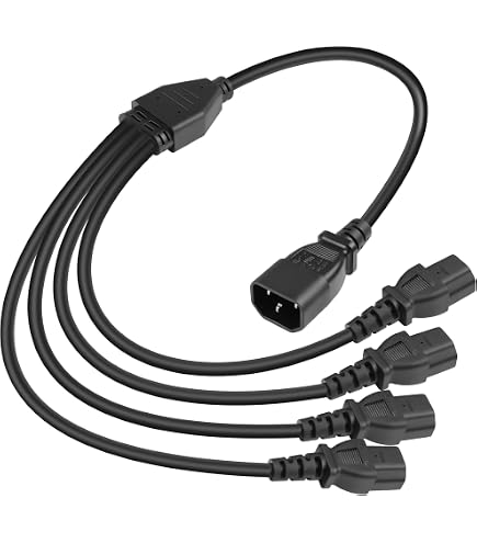 AYA 1Ft. (1 Foot) 18AWG Blue Power Cord NEMA-15P C13 10A Cable 3 Con AYA 1Ft. (1 Foot) 18AWG Blue Power Cord NEMA-15P C13 10A Cable 3 Con