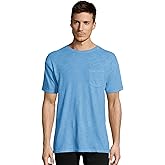 Hanes Men's 1901 Heritage Dyed Short Sleeve Crew Neck Pocket Tee (5A59D GRTDYE)