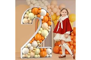 imprsv 4FT Marquee Numbers, Mosaic Numbers for Balloons, Big Mosaic Balloon Frame, Number 2 Balloon for 2024 New Year Decorations, 12th 20th 21st birthday decorations, Anniversary Decor