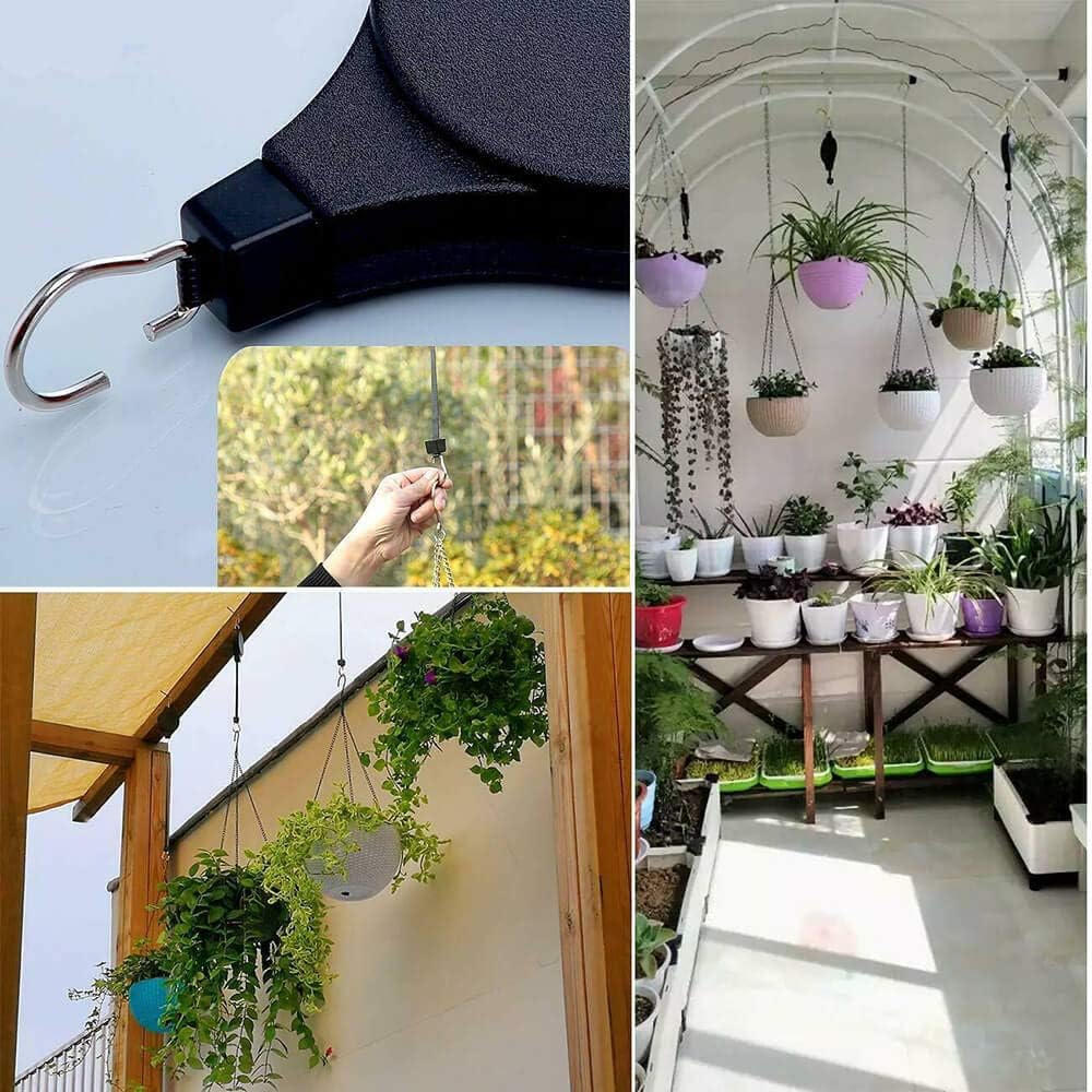 N\A Ceiling Hooks for Plants Retractable, Retractable