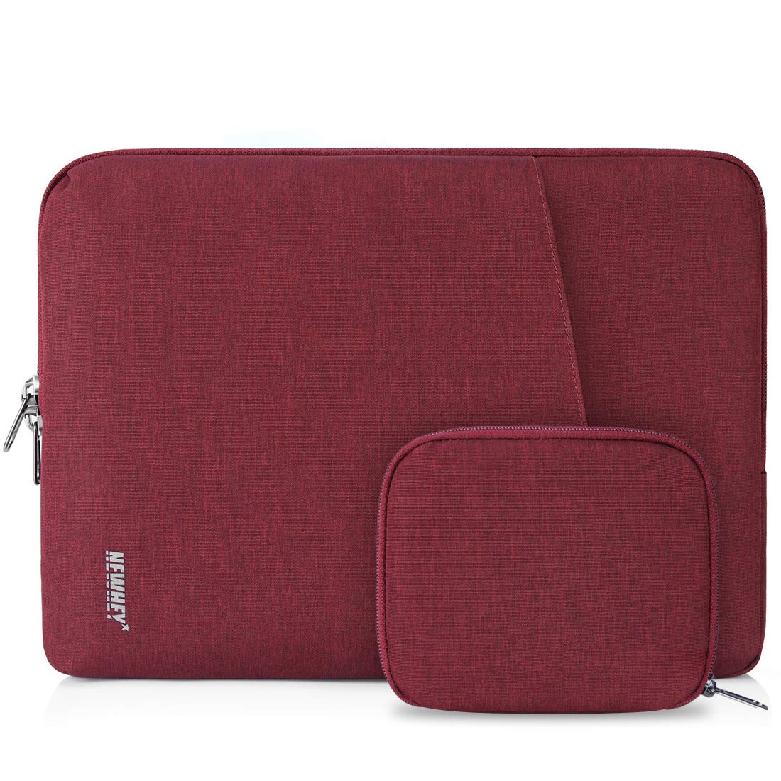 NEWHEY Laptop Sleeve Case 15-15.6 Inch Water Repellent Laptop Cover Bag Shock Resistant Notebook Protective Bag with Small Case Red