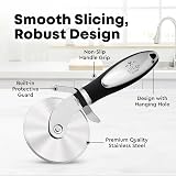 Zulay Kitchen Large Pizza Cutter Wheel Premium Stainless Steel Non-Slip Handle view 4