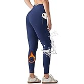 Willit Women's Fleece Lined Leggings Water Resistant Winter Pants Thermal High Waisted Yoga Hiking Running Tights Pockets