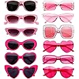 SUNOVELTIES 12 Mixed Style Sunglasses Classic Retro Party Favors Eyewear Costume Accessories Bulk Glasses for Unisex Adult