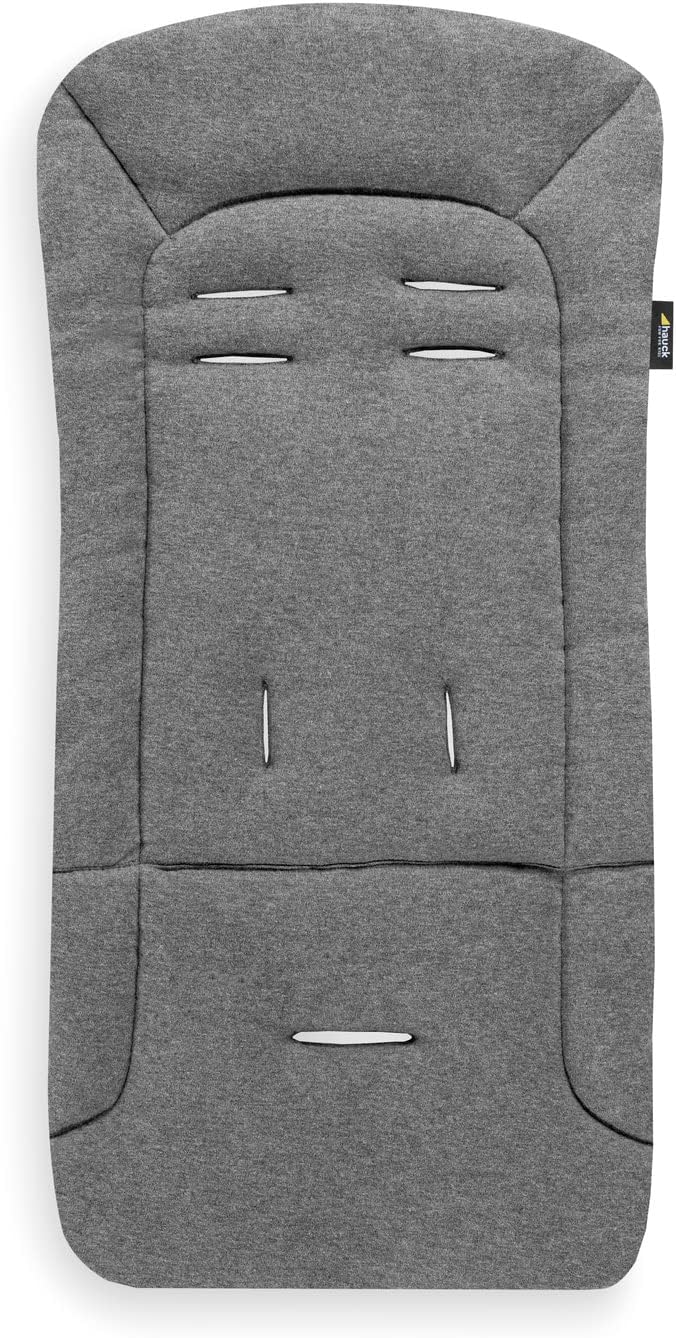 hauck Padded Pushchair Liner Charcoal Universal Fit Breathable Cotton
