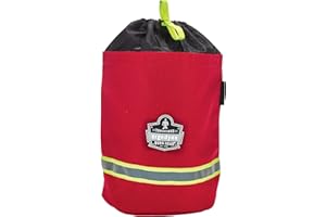 Ergodyne Arsenal 5080L Fireman's SCBA Respirator Firefighter Mask Bag for air pack with Fleece Lining , Red