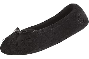isotoner Women's Terry Ballerina Slipper Clog