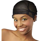 DONNA Deluxe Multi-Use Weaving Cap &ndash; Breathable Mesh Wig Cap with Secure Fit, Flexible Dual Net Design, Backside Guard, Comfortable Stretch Cap for Sewing, Styling &amp; Everyday Wear &ndash; Black