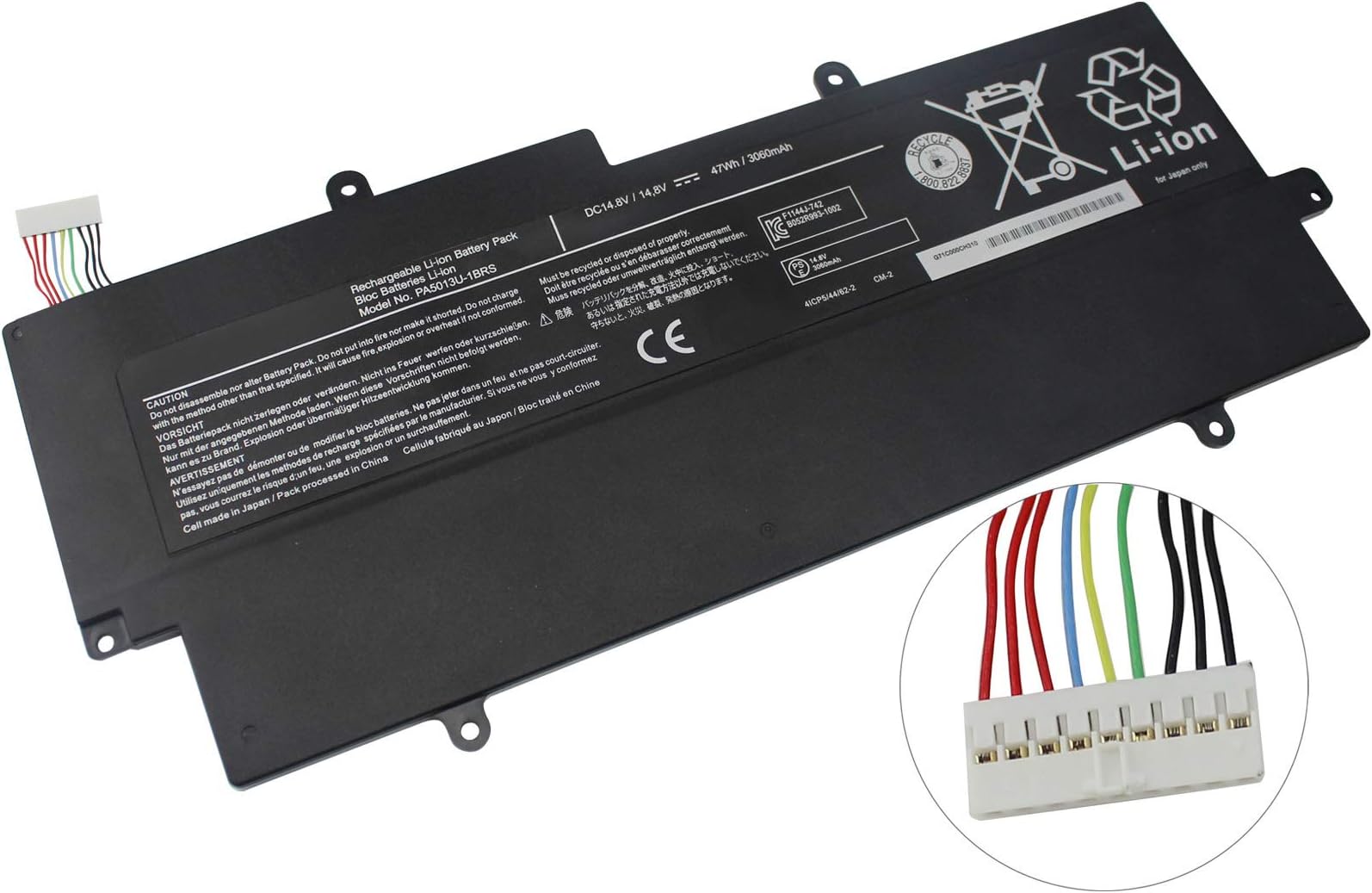 LNOCCIY PA5013U-1BRS Laptop Battery for Toshiba Portege Z830 Z830-10P Z830-S8301 Z835 Z835-P330 Z930 Z930-S9301 Z935 Z935-P300 Series Pa5013u P000552590 14.8V 47WH
