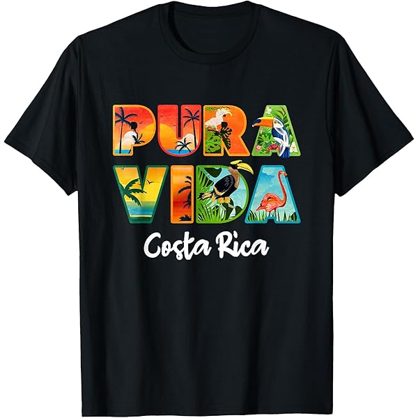 Amazon.com: Costa Rica Pura Vida - Costa Ricans T-Shirt : Clothing