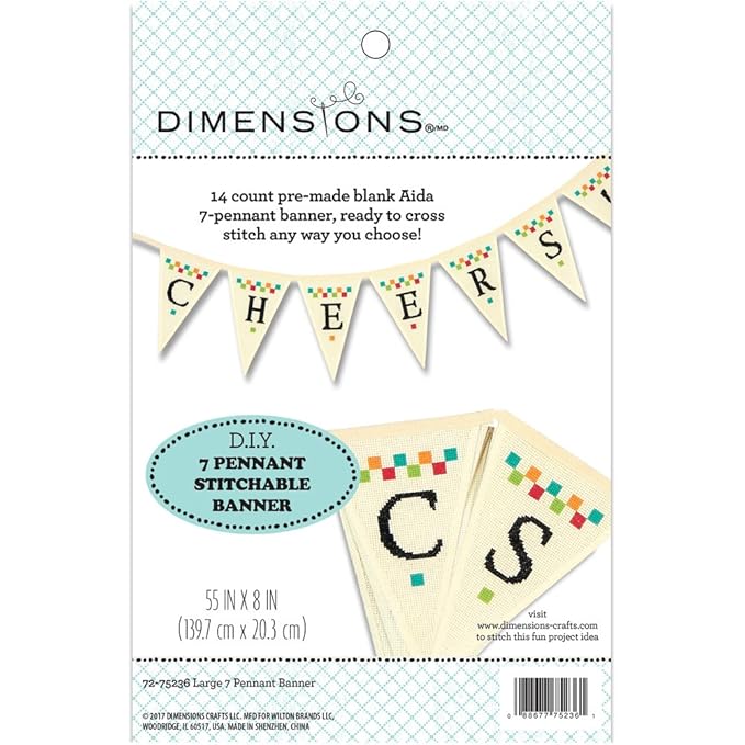 Dimensions Needlecrafts Large Pennant Banner Amazon In Electronics