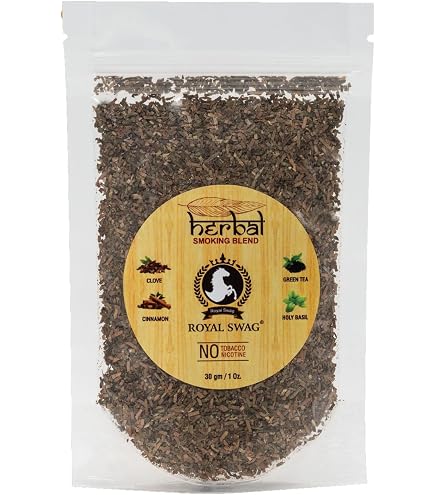 Amazon.com: White Leaf Tobacco & Nicotine Free Herbal Smoking Blend with  100% Natural Herbs 1 Pack (3.5 Oz/ 100G) with Wooden Pipe : Health &  Household