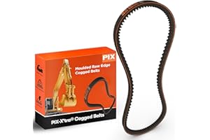 PIX AX36 Cogged V-Belt – 1/2 x 38in OC, Industrial Drive V-Belt for High Horsepower Applications, Compressors, Pumps, Fans, Vacuum Pumps, Blowers, Generators, Heat Exchangers, and Industrial Drives