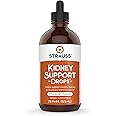 Strauss Naturals Kidney Support Drops – Herbal Kidney Support Supplement for Men and Women – Helps with Kidney Health and Urinary Tract Function – Vegan & Non-GMO – Spearmint Flavored – 225 ml Bottle
