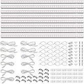 Barrina T5 Grow Lights for Indoor Plants, Full Spectrum LED Grow Light, 2FT 80W (8 x 10W), Plant Lamp for Indoor Growing, Seed Starting, Pinkish White, 8-Pack