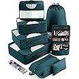 Veken 8 Set Packing Cubes for Suitcases, Travel Bag Organizers for Carry on Luggage, Suitcase Organizer Bags Set for Travel Essentials Travel Accessories in 4 Sizes(Extra Large, Large, Medium, Small)