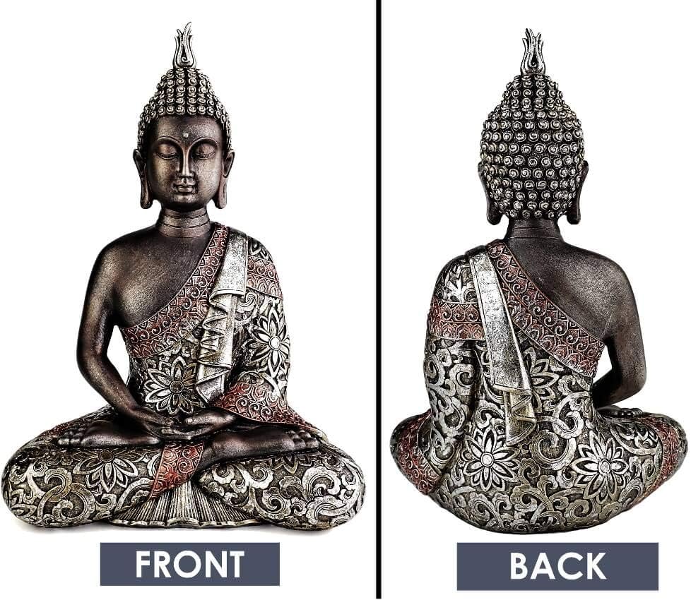 25DOL Buddha Statues for Home. 10.3" Buddha Statue (The Final Meditation). Collectibles and Figurines, Meditation Decor, Spiritual Living Room Decor, Yoga Zen Decor, Hindu and East Asian Décor: Kitchen & Dining