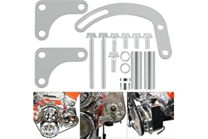 DEARCHAN Power Steering Bracket kit fit for small block Chevy 350 with Long Water Pump, 551522