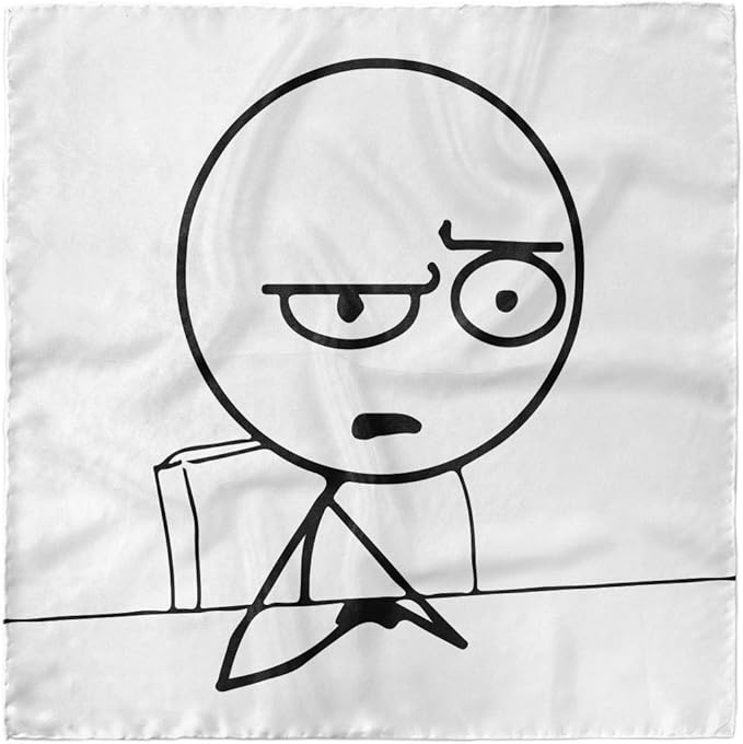 Ambesonne Humor Head Scarf So What Guy Meme Face Hair Wrap At Amazon Women S Clothing Store