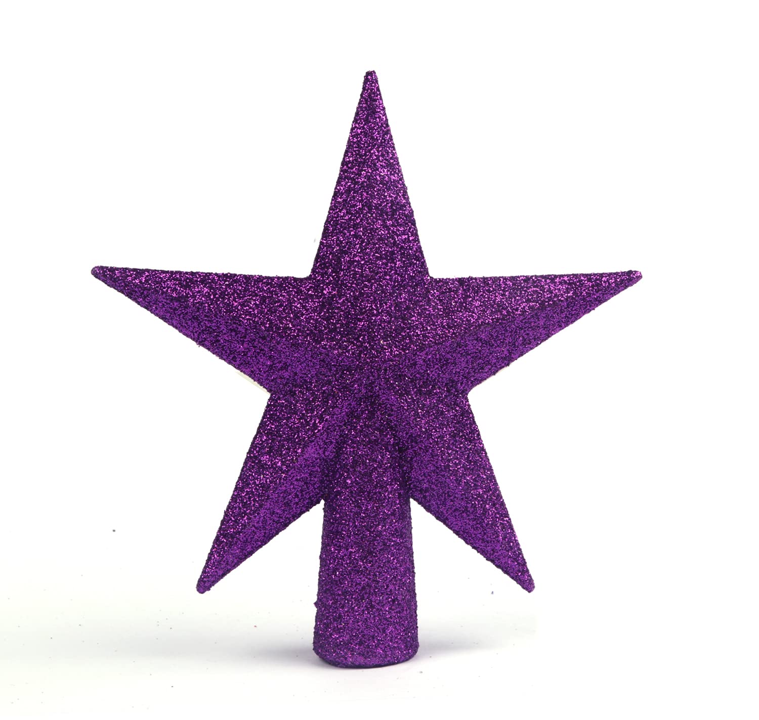 YYCRAFT Glitter Star Tree Topper Christmas Decoration-6 Inch,Purple