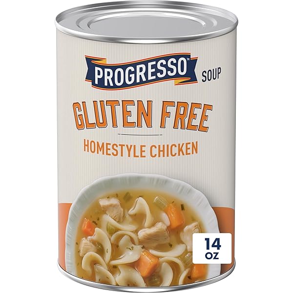 PROGRESSO GLUTEN FREE HOMESTYLE CHICKEN SOUP, 14 OZ.