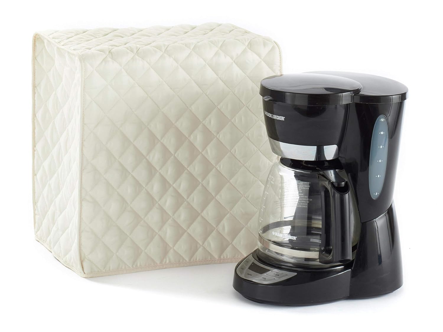 Covermates – Coffee Maker Cover – 11W x 9D x 15H – Diamond Collection – 2 YR Warranty – Year Around Protection - Cream