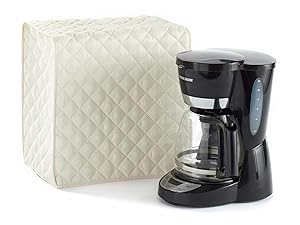 Covermates – Coffee Maker Cover – 11W x 9D x 15H – Diamond Collection – 2 YR Warranty – Year Around Protection - Cream