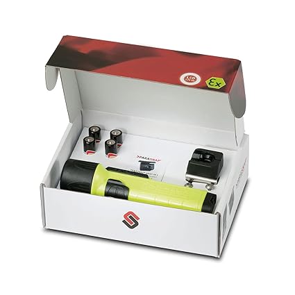 Parat 6911220158 Fire-Edition Sicherheitslampe inkl. PARASNAP Helmhalter rechts, Polycarbonat gelb