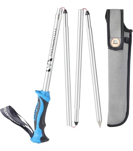 55-Inch Folding Wading Staff Wading Stick for Water Walking - 4-Section Trekking Pole, Unisex