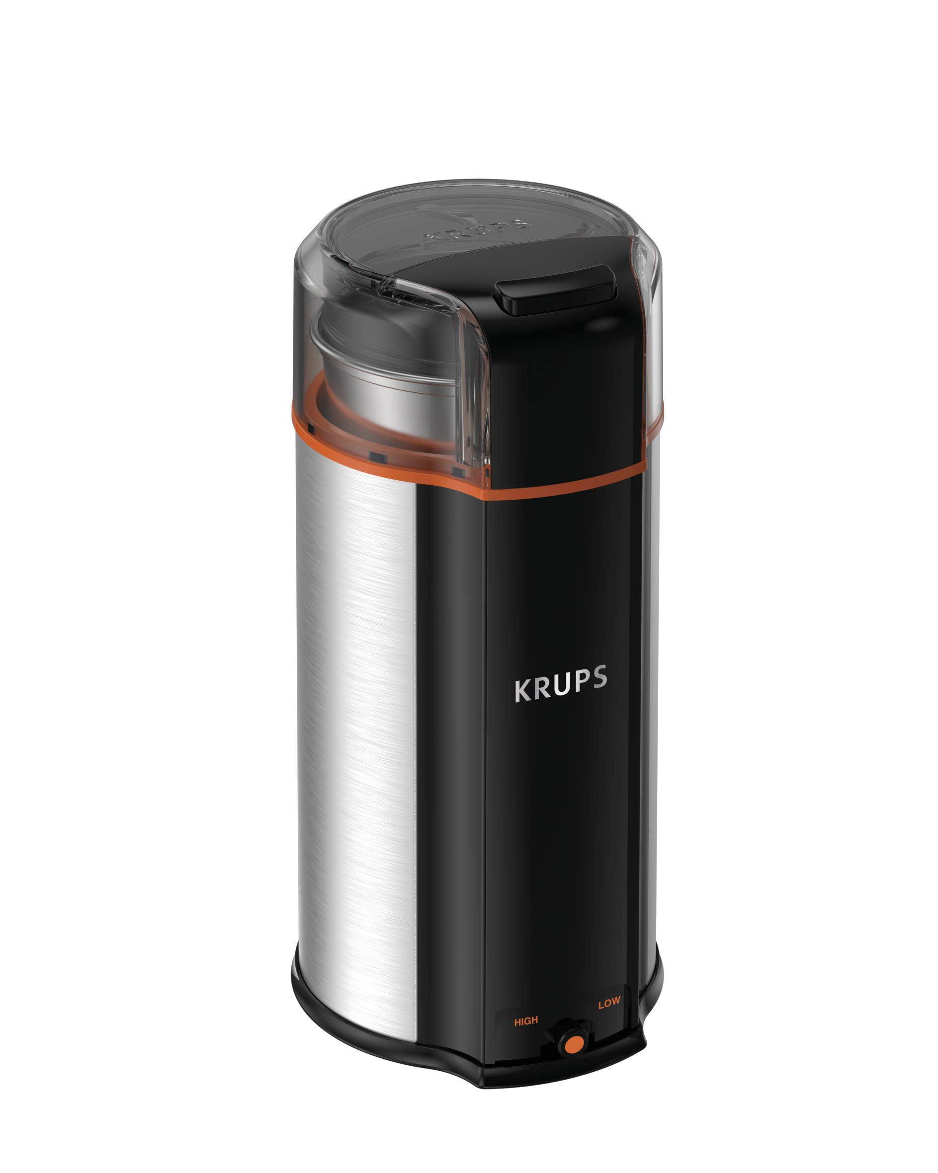 KRUPS GX336D50 Ultimate Super Silent 3 in 1 Blade Grinder for Spice, Dry Herbs and Coffee, 12-Cup, Black