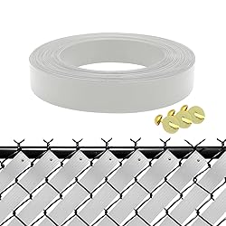 HTTMT- White Chain Link Fence Privacy Slats Tape
