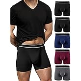 TIICHOO Mens Incontinence Underwear Washable Urinary Leakproof Underwear Cotton Boxer Briefs 100ml Absorbency 5 Pack
