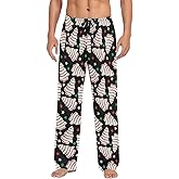 JULYTO Mens Pajama Pants with Pockets - Soft Cute Lounge Pants for Christmas Tree Cake Occasion