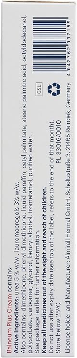 Balneum Plus Cream 100g Intensive Hydration Dry Itchy Skin Children Adults Urea view 7