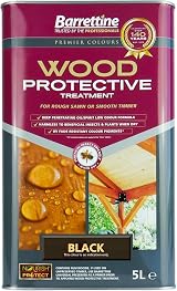 Barrettine Wood Protective Treatment Black 5L External Timber Sealer