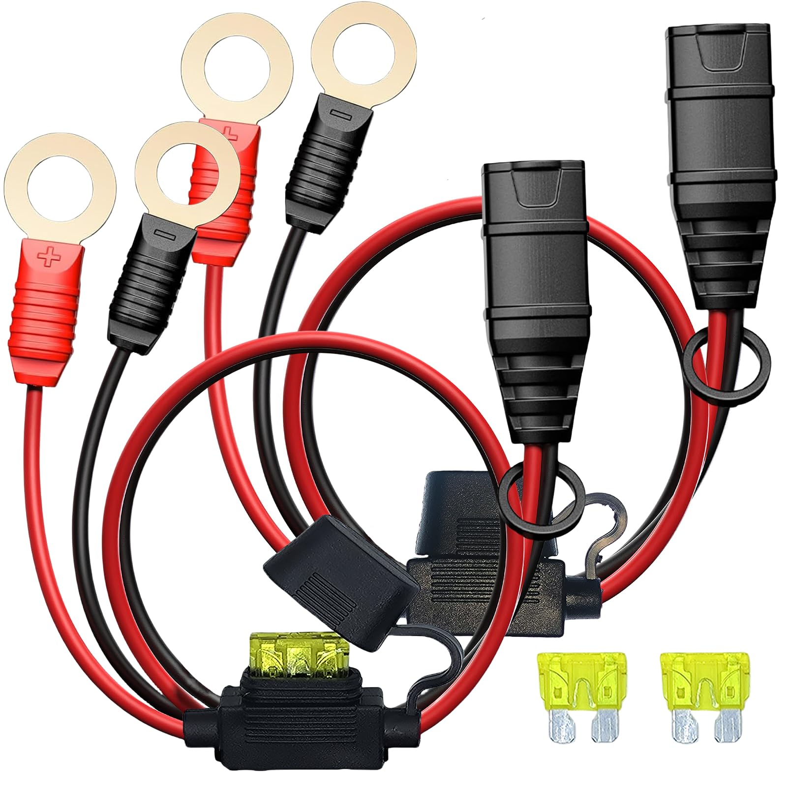 Photo 1 of 2 Pack GC008 X-Connect fit for NOCO Battery Charger Accessories Cables,M10 (3/8in) XL Eyelet Terminal,Replacement NOCO Battery Connector Smart Batteries Trickle Charger Cable