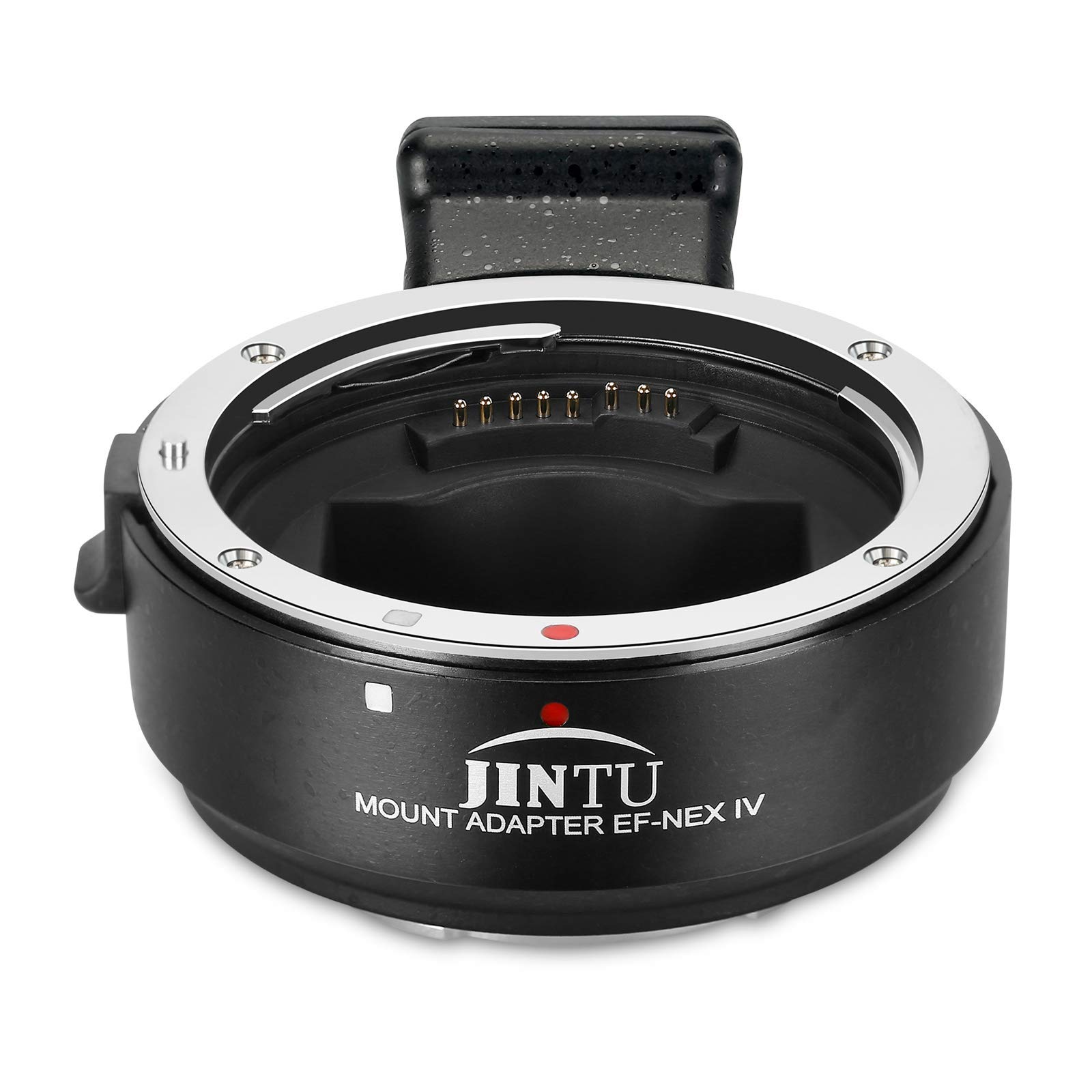 JINTU Lens Mount Adapter EF-NEX IV Compatible with Canon EF EF-S Lenses to Sony E-Mount Mirrorless Cameras, High Speed Auto Focus, Aperture Control, A7RIII/A7RII/A7III/A7II/A6500/A6300/A9