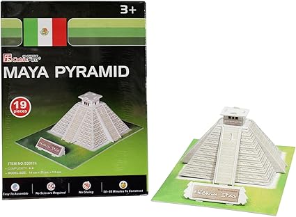 Asian Hobby Crafts Mini 3D Puzzle Worlds Greatest Architecture Series - Maya Pyramid