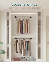 OROPY Industrial Pipe Clothes Rail Set of 2 92 cm Wall Mounted Retro Garment view 5