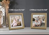 YiPinYin 6x6 Inch Square Photo Frame Set of 3 with Mount 5x5 Inch view 3