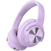 FIO MOTUS Noise Cancelling Headphones: Wireless Over Ear Bluetooth Headphones with 130H Playtime - Hi-Res Sound Custom EQ via App Deep Bass Comfort Fit Ear Cups for Travel Home Office