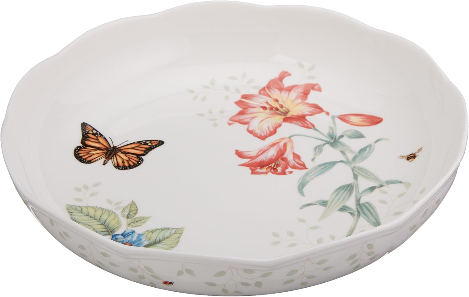 Lenox Butterfly Meadow Low Serve Bowl, White 820575