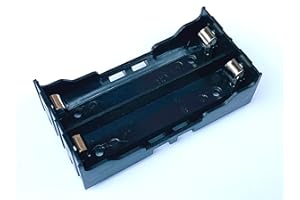 Robojax 18650 ABS Lithium Battery Case Holder for PCB for Series of Parallel Pack (2 Cell Holder)