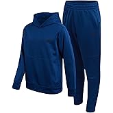 New Balance Boys Sweatsuit Set - 2 Piece Tech Fleece Hoodie Sweatshirt and Jogger Sweatpants Tracksuit Set for Boys (2T-16)