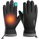 apaepr Winter Ski Gloves for Men & Women, Waterproof Insulated Cold Weather Work Gloves, Touchscreen Snow Gloves for Skiing, Snowboarding, Running, Cycling, Winter Work